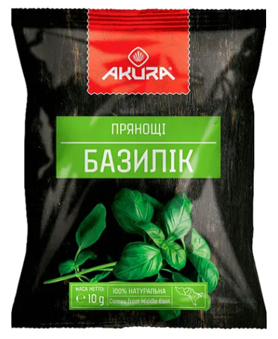 Базилік сушений Akura 10 г